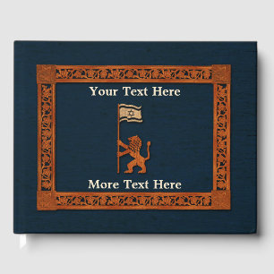 Livre D'or Jerusalem Lion With Flag