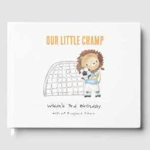 Livre D'or Joueur de football sportif Anniversaire de enfant