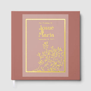 Livre D'or Jour de mariage Gold Foil Guestbook