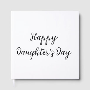 Livre D'or Joyeuse fête des filles simple texte minimal ajout