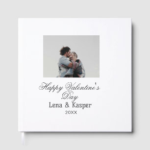 Livre D'or Joyeuse Saint-Valentin couple photo moderne simple
