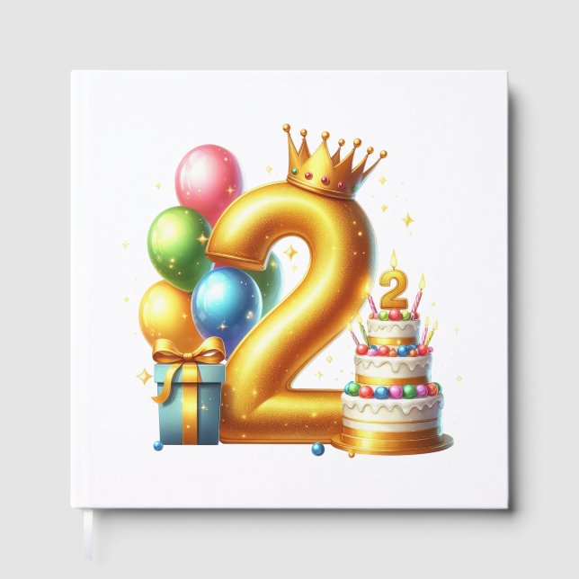 Livre D'or Joyeux 2ème anniversaire (Recto)