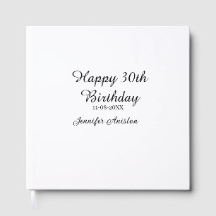 Livre D'or Joyeux 30e anniversaire ajouter nom date élégant s