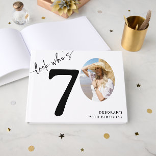 Livre D'or Joyeux 70 ans ! Photo moderne pour les 70 ans