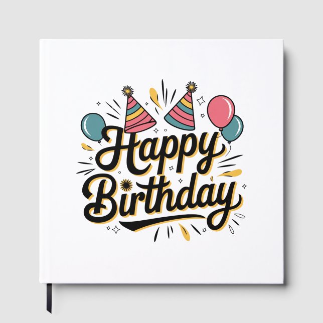 Livre D'or Joyeux Anniversaire Festif (Recto)