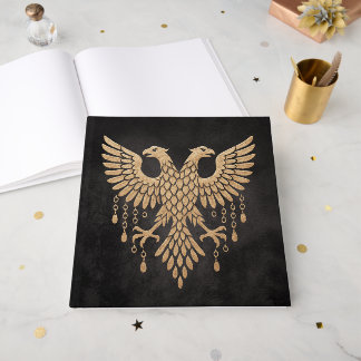 Livre D'or Jumeau Doré Corbeau Mythologie Nordique Noir