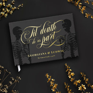 Livre D'or Jusqu'à ce que la mort nous sépare Squelette Éléga