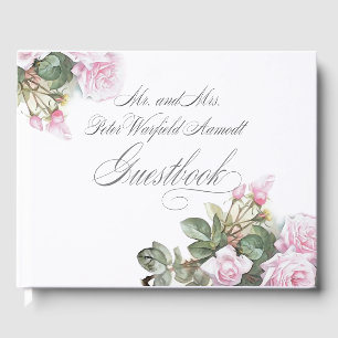 Livre D'or Karen Belle rose peinte Roses BarefootBride™