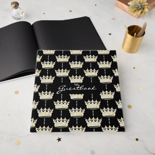 Livre D'or King et Queen Elegant Or Couronne + Diamants