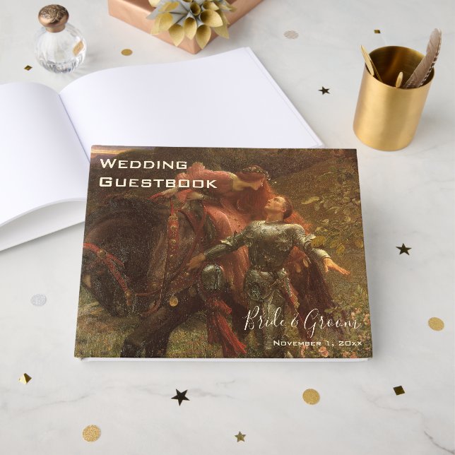 Livre D'or La Belle Dame sans Merci de Frank Dicksee Mariage (Recto ouvert)