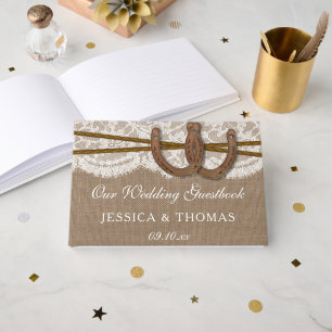 Livre D'or La collection Rustic Horseshoe Mariage