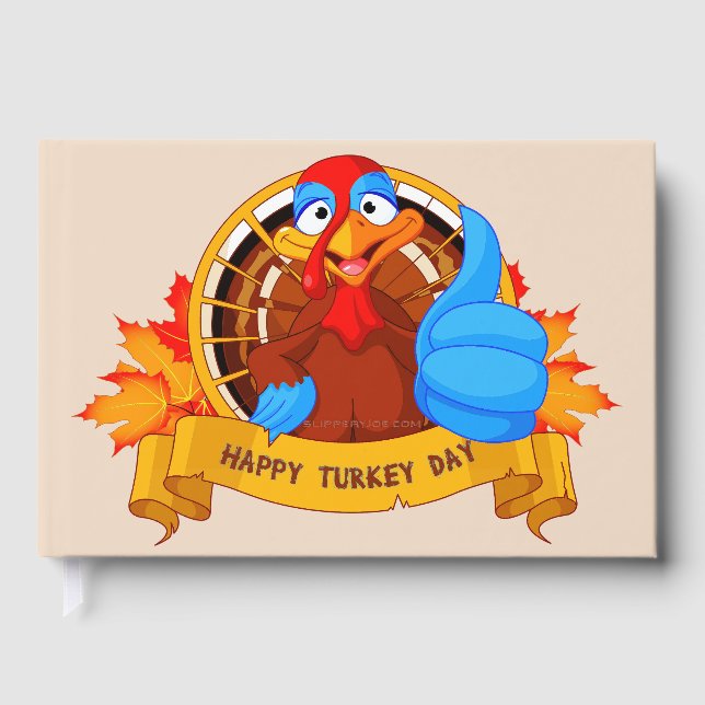 Livre D'or La conception amusante de Thanksgiving de style ca (Recto)