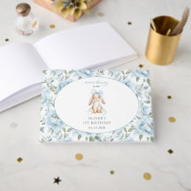 Lapin Mignon, Nœud Bleu, Fleurs Bleues, Premier An