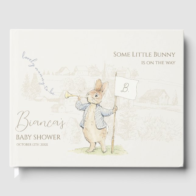 Livre D'or Lapin Some Bunny Beatrix Baby Shower (Recto)
