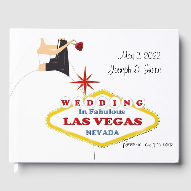 Livre D'or Las Vegas Mariage Guest Book (Recto)