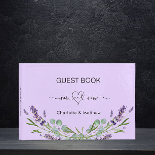 Livre D'or Lavande violet eucalyptus m mariage