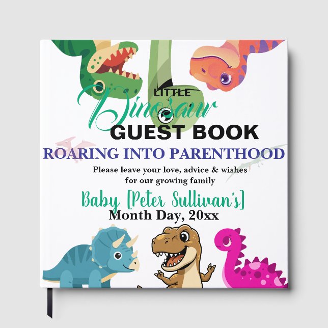 Livre D'or L'aventure commence avec bébé Dino (Recto)