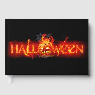 Livre D'or Le lettrage de feu massif d'Halloween de SlipperyJ