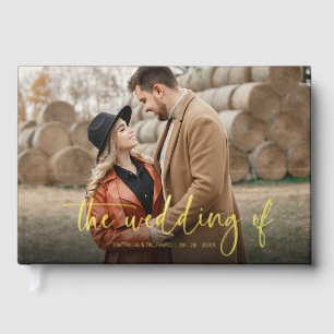 Livre D'or Le Mariage Du Mariage De Calligraphie Moderne