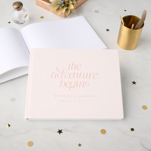 Livre D'or Le Mariage Péché L'Aventure Commence (Recto ouvert)