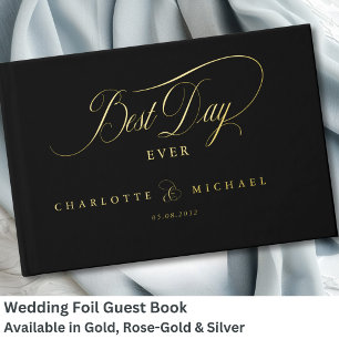 Livre D'or LE MEILLEUR JOUR JAMAIS ! Élégant, Mariage