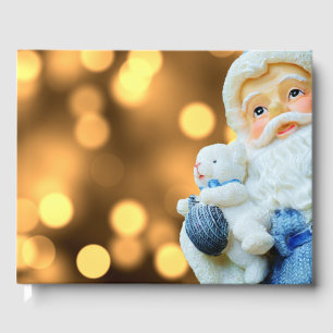 Livre D'or Le Père Noël en costume bleu