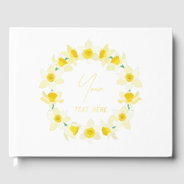 Livre D'or Les jonquilles ensoleillées. (Recto)