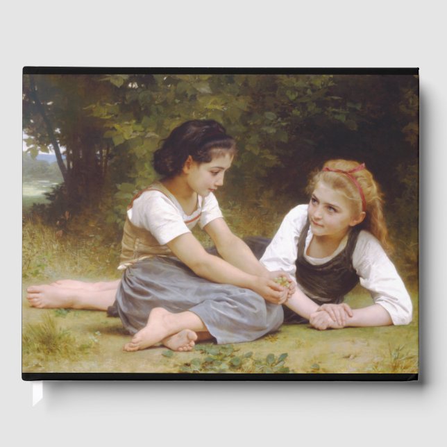 Livre D'or Les Noisettes : Les jeunes filles ramassent les no (Recto)