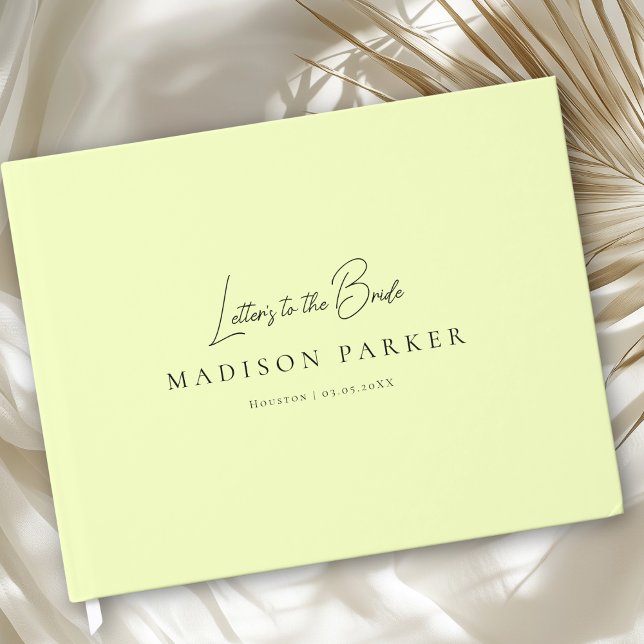 Livre D'or Letters to the Bride! Lemon Bridal Shower (Letters to the Bride! Lemon Bridal Shower Guest Book)