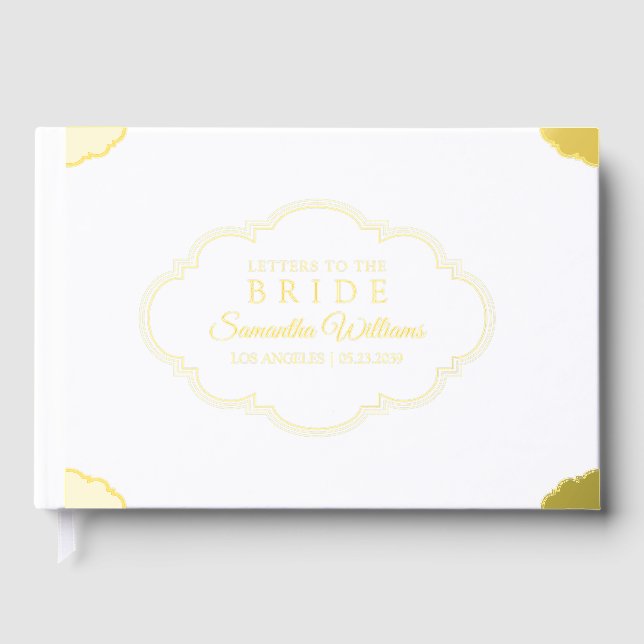 Livre D'or Lettres à la mariée Rococo Victorien (Recto)