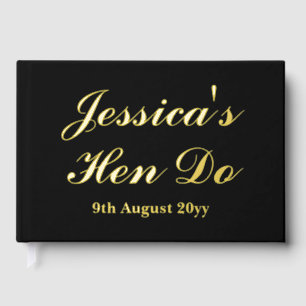 Livre D'or Lettres personnalisées à la mariée Hen Do Trip Wee