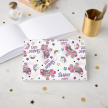 Licorne à roulettes Motif de patin à roulettes fil