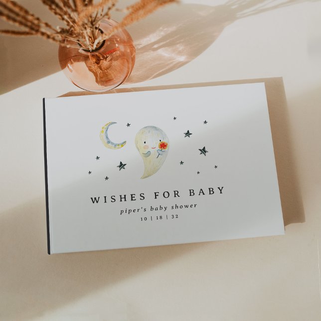 Livre D'or Little Boo Halloween Ghost Baby Shower (Créateur téléchargé)