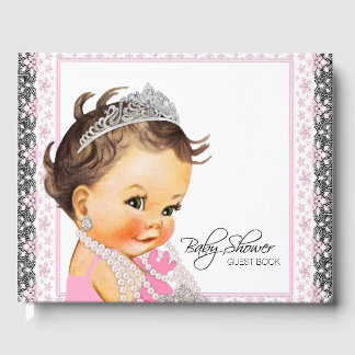 Livre D'or Little Princess Baby shower Guest Book