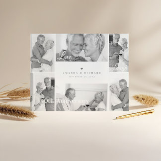 Livre D'or Live, Love, Laugh Black & White Photo Anniversaire
