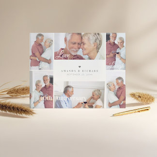 Livre D'or Live, Love, Laugh Color Photo Anniversaire