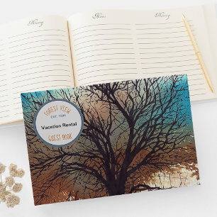 Livre D'or Location Arbre Aquarelle Art Vacances