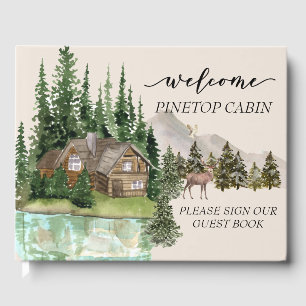 Livre D'or Location de cottage aquarelle de bienvenue au lac