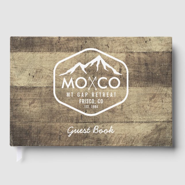 Livre D'or Location de ski Maison Rustique Bois Custom Mounta (Recto)