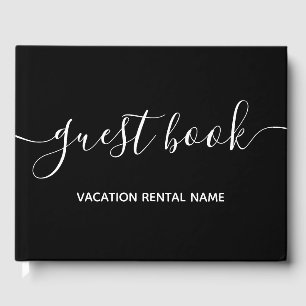 Livre D'or Location de vacances Black Guest Book