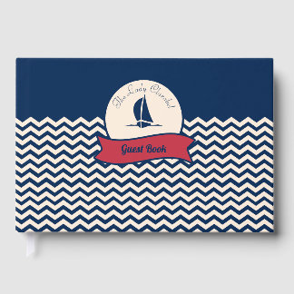 Livre D'or logo motif de navire de la marine décor de yacht d