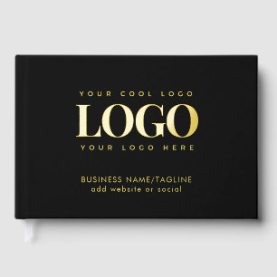 Livre D'or Logo personnalisé minimal Gold Foil Business Compa