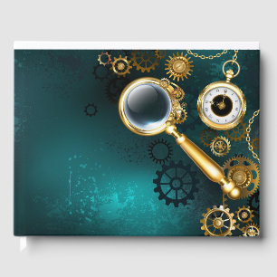 Livre D'or Loupe en style Steampunk