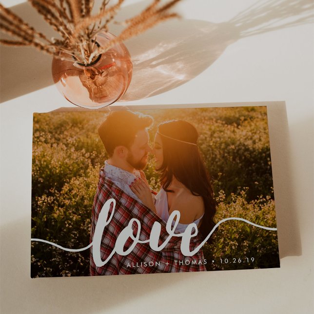 Livre D'or Love Script Overlay Mariage Photo (Créateur téléchargé)