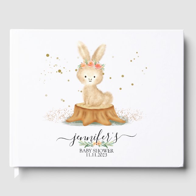 Livre D'or Lovely Bunny Rabbit wildlife farm forest (Recto)