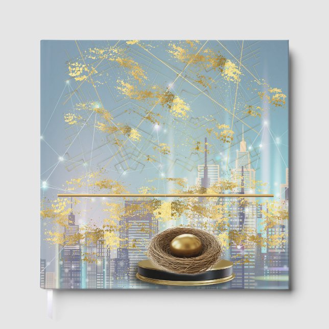 Livre D'or  Luxury Gold Foil Easter Guest Book (Recto)