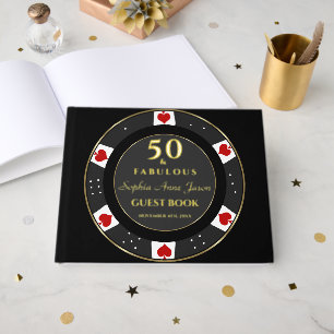 Livre D'or Luxury Gold Poker Chip Casino 50e anniversaire