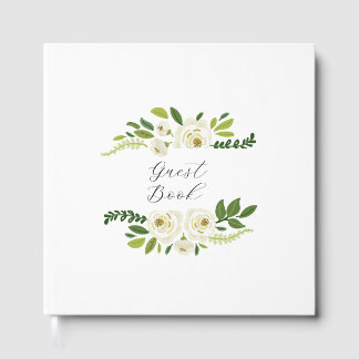 Livre D'or Luxury White Rose Floral Frame 