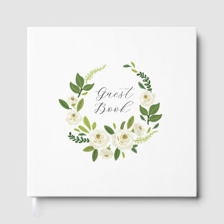 Livre D'or Luxury White Rose Floral Frame 