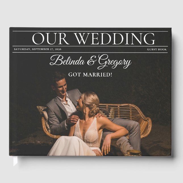 Livre D'or Magazine Editorial Journal Photos Mariage (Recto)